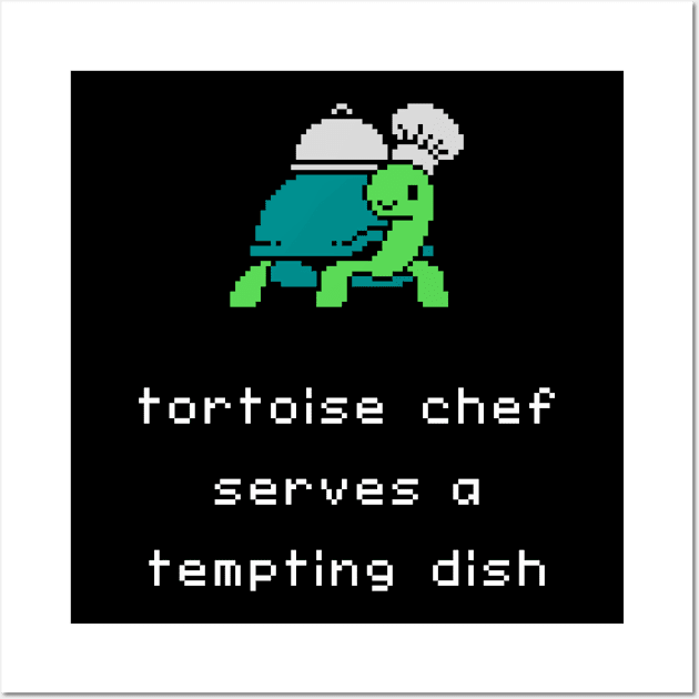 Unlikely Monsters - Tortoise Chef Wall Art by knitetgantt